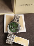 Michael Kors Women’s Quartz Stainless Steel Green Dial 38mm Watch MK6222