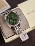 Michael Kors Women’s Quartz Stainless Steel Green Dial 38mm Watch MK6222