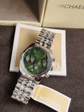 Michael Kors Women’s Quartz Stainless Steel Green Dial 38mm Watch MK6222