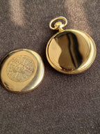 Watex Pocket Watch Golden Casing Manual Winding