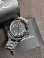 Armani Exchange A|X Men's Watch with Three-Hand Stainless Steel Band, Watch for Men