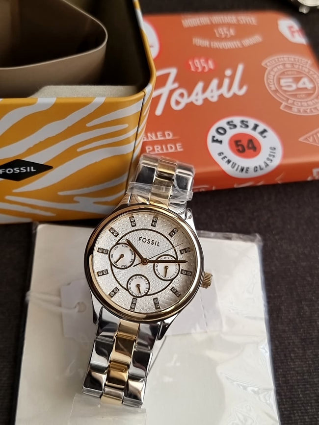 Modern Sophisticate Multifunction Two-Tone Stainless Steel Watch Bq1564 Hover Image