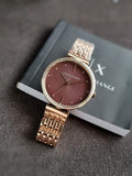 Armani Exchange Three-Hand Rose Gold-Tone Stainless Steel Watch AX5912
