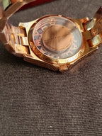 Women's Rose Gold-Tone Henry Skeleton Glitz Watch MBM3264