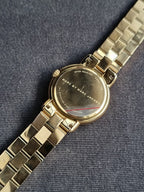 MARC JACOBS MARCI GOLD TONE 36mm Dial,STAINLESS STEEL LINK BRACELET WATCH MBM3098