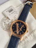 Versace Women’s Quartz Swiss Made Blue Leather Strap Blue Dial 36mm Watch VEHC00419