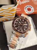 Fossil Bannon Multicolor Quartz Stainless Steel Watch BQ2889