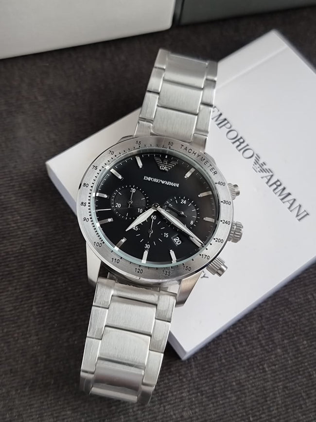 Emporio Armani Men’s Analogue Quartz Stainless Steel 43mm Watch AR11241 Hover Image