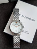 Emporio Armani Women's Two-Hand Leather Watch Ar80023