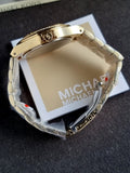 Michael Kors Lennox Watch for Women, Gold Tone Quartz Three Hand Movement