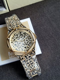 Michael Kors Lennox Watch for Women, Gold Tone Quartz Three Hand Movement