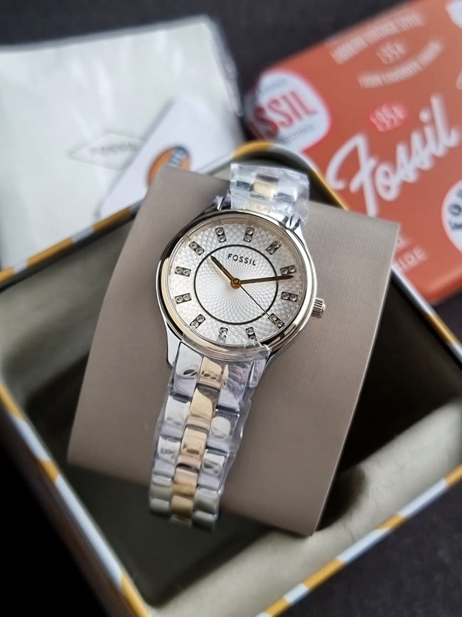 Modern Sophisticate Three-Hand Two-Tone Stainless Steel Watch Bq1574 Main Image