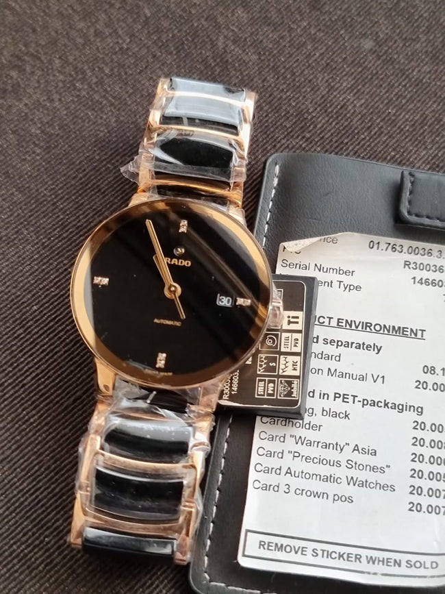 RADO Centrix Black Dial Automatic Unisex Watch R30036712 Main Image