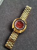 Rado Diastar Maroon Dial 27mm Maroon Dial Golden Casing Automatic Watch