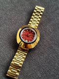 Rado Diastar Maroon Dial 27mm Maroon Dial Golden Casing Automatic Watch