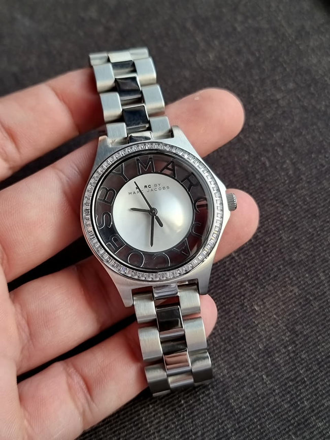 Marc By Marc Jacobs Henry Women's SS Silver Dial Skeleton MBM3337 Watch Hover Image