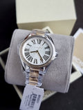 Michael Kors Kacie Two-Tone Womens Glitz White Dial Crystals Watch MK6931