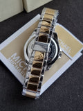 Michael Kors Kacie Two-Tone Womens Glitz White Dial Crystals Watch MK6931