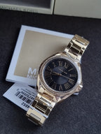Michael Kors Kaycie Women's Watch, Stainless Steel and Pavé Crystal Bracelet Watch for Women