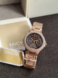 MICHAEL KORS Camille Quartz Crystal Gunmetal Dial Ladies Watch Item No. MK6983