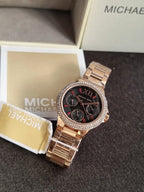 MICHAEL KORS Camille Quartz Crystal Gunmetal Dial Ladies Watch Item No. MK6983