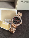 MICHAEL KORS Camille Quartz Crystal Gunmetal Dial Ladies Watch Item No. MK6983