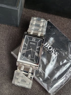 Hugo Boss Rectangular Black Dial Quartz Watch 1512383