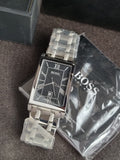 Hugo Boss Rectangular Black Dial Quartz Watch 1512383