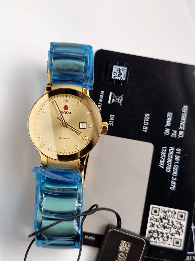 RADO  Centrix Automatic Gold Women's Watch 30280703 Hover Image