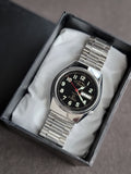 west end Watch Silver Casing Black Dial 35mm Automatic Watch