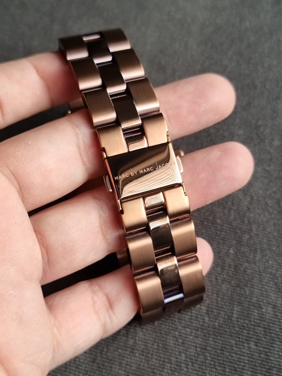 MARC JACOBS BLADE BROWN ESPRESSO TONE,CRYSTALS,BRACELET WATCH-MBM3121