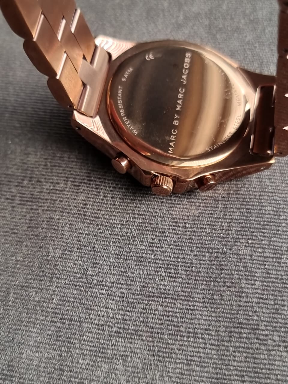 MARC JACOBS BLADE BROWN ESPRESSO TONE,CRYSTALS,BRACELET WATCH-MBM3121