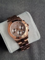 MARC JACOBS BLADE BROWN ESPRESSO TONE,CRYSTALS,BRACELET WATCH-MBM3121