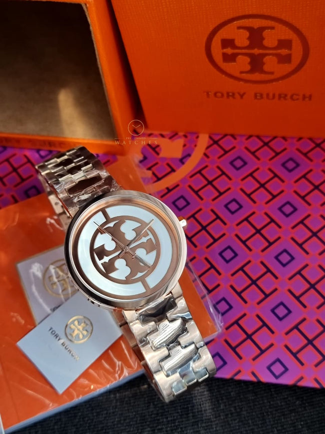 Tory Burch Rose Gold Reva Watch TBW4028 Hover Image