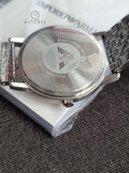Emporio Armani Men’s Quartz Stainless Steel White Dial 41mm Watch AR80014