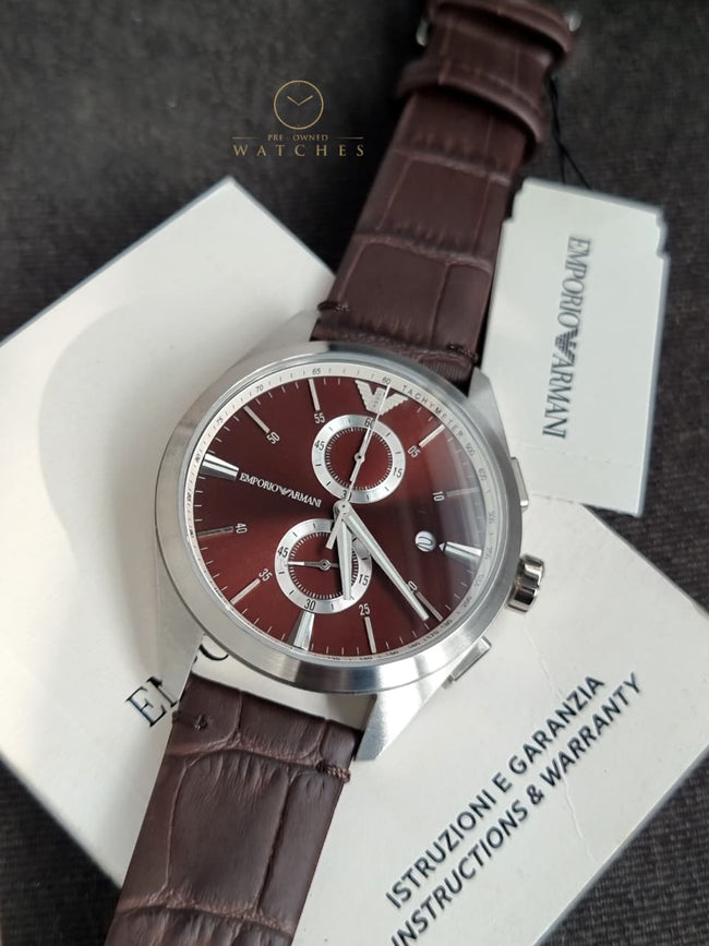 EMPORIO ARMANI Chronograph Quartz Brown Dial Men's Watch Item No. AR11482 Hover Image
