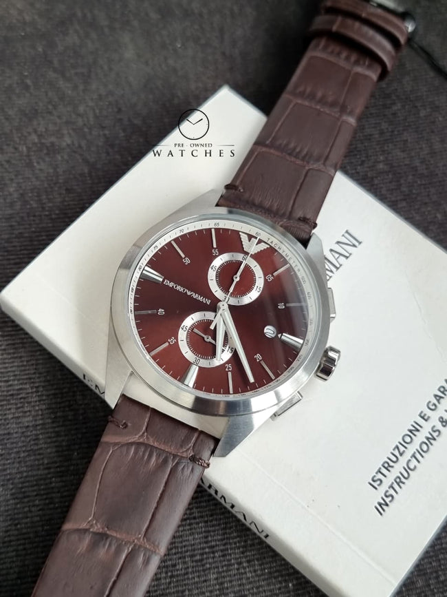 EMPORIO ARMANI Chronograph Quartz Brown Dial Men's Watch Item No. AR11482 Main Image