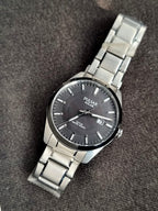 Pulsar Solor Operated Gray Dial Silver Casing Quartz Watch