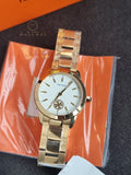 Tory Burch Collins Gold Stainless Steel White Dial Quartz Watch for Ladies - TBW1300