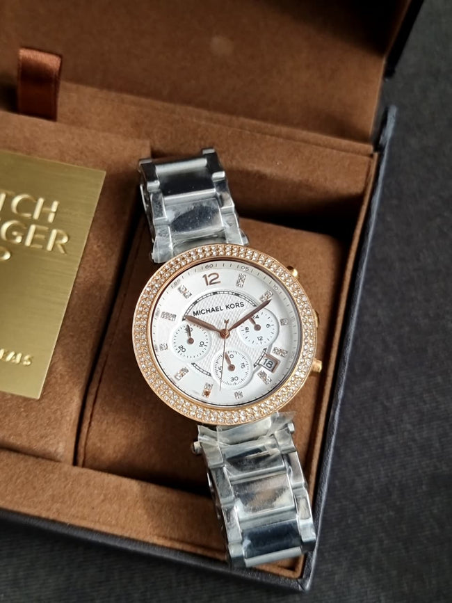 Michael Kors Ladies Watch Mk5633 White Dial Quartz watch(Strap Change) Main Image