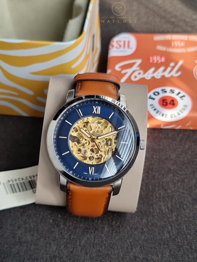 Fossil Men's Neutra Stainless Steel Mechanical Automatic Watch Hover Image