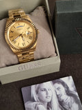Guess Men’s Quartz Stainless Steel Gold Dial 42mm Watch GW0265G2