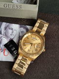 Guess Men’s Quartz Stainless Steel Gold Dial 42mm Watch GW0265G2