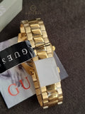 Guess Men’s Quartz Stainless Steel Gold Dial 42mm Watch GW0265G2
