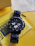 Invicta Black dial Black Casing Gents Watch