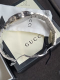 Gucci Swiss Quartz Stainless Steel Dress Silver-Toned Men's Watch(Model: YA126267)