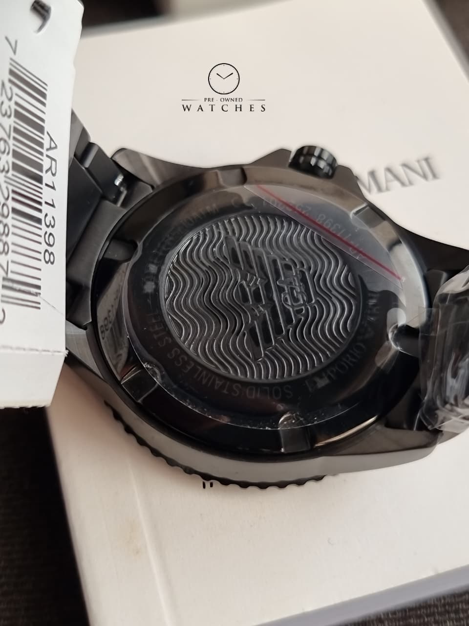 Emporio Armani Men’s Quartz Stainless Steel Grey Dial 42mm Watch AR11398