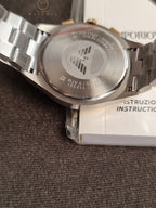 Emporio Armani Men's Stainless Steel Chronograph Dress Watch with Steel or Leather Band