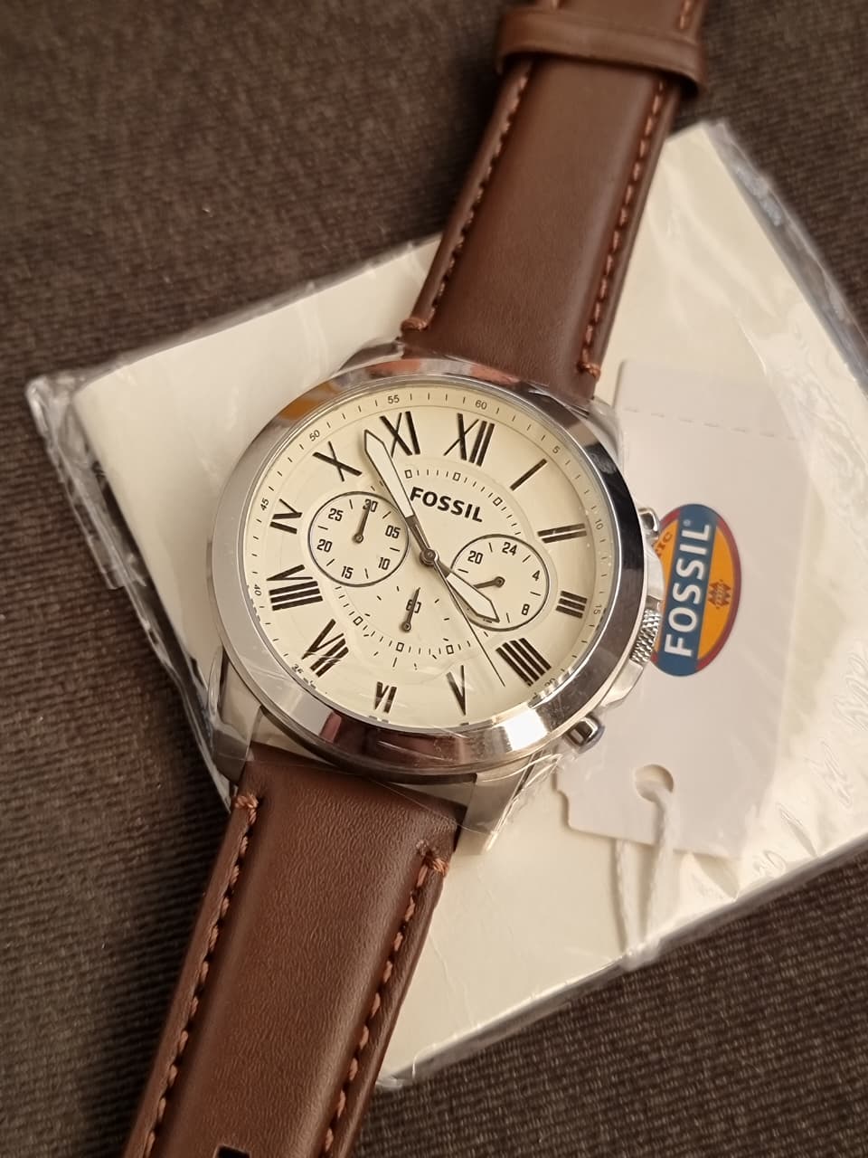Fossil Men's Grant Stainless Steel Quartz Chronograph Watch FS4735 (WITHOUT TAG)