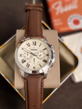 Fossil Men's Grant Stainless Steel Quartz Chronograph Watch FS4735 (WITHOUT TAG)